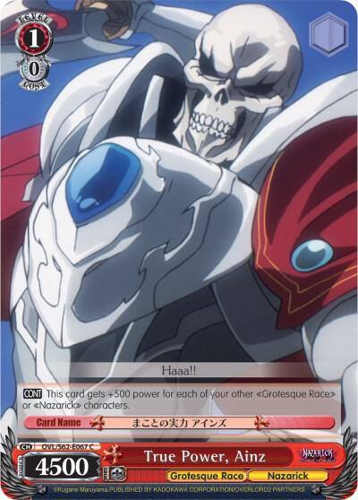 True Power Ainz OVL/S62-E067 C Nazarick: Tomb of the Undead Card
