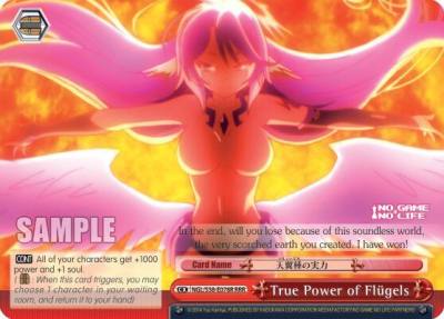 True Power of Flugels RRR NGL/S58-E078R RRR No Game No Life Card