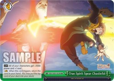 True Spirit Spear Chastiefol RRR SDS/SX05-053R RRR The Seven Deadly Sins: Revival of The Commandments Card