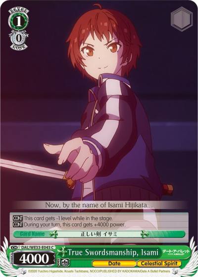 True Swordsmanship Isami DAL/WE33-E043 C Date A Bullet Card