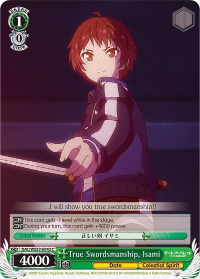 True Swordsmanship Isami Parallel Foil DAL/WE33-E043 C Date A Bullet Card