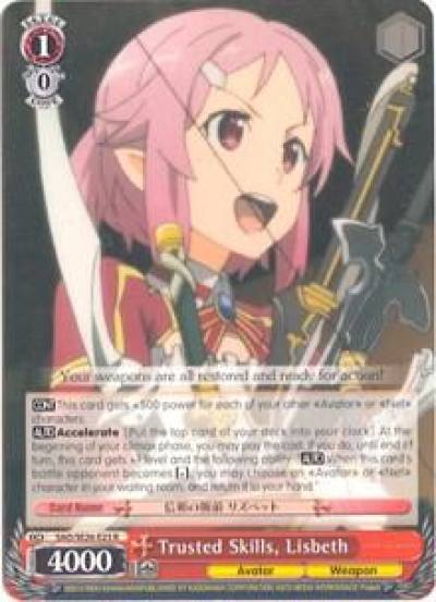 Trusted Skills Lisbeth SAO/SE26-E23 R Sword Art Online II Vol.2 Card