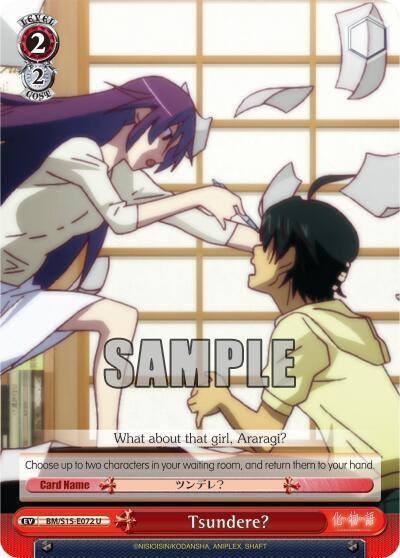 Tsundere BM/S15-E072 U BAKEMONOGATARI Card