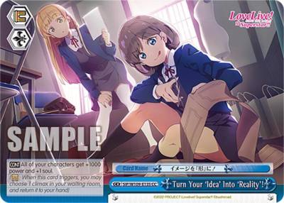 Turn Your Idea Into Reality SIP/W109-E135 CC Love Live! School idol festival 2 MIRACLE LIVE! Card