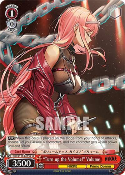 Turn up the Volume Volume SR NIK/S117-E075S SR GODDESS OF VICTORY: NIKKE Card