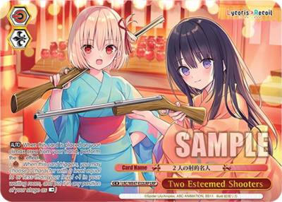 Two Esteemed Shooters LRP LRC-WE47-E32LRP LRP Lycoris Recoil Premium Booster Card