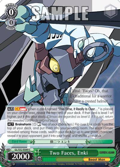 Two Faces Enki GL/S52-E049 Gurren Lagann Card