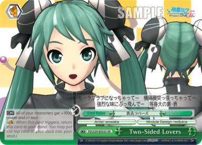 Two Sided Lovers SR PD/S29-E053S SR Hatsune Miku: Project DIVA F 2nd Card