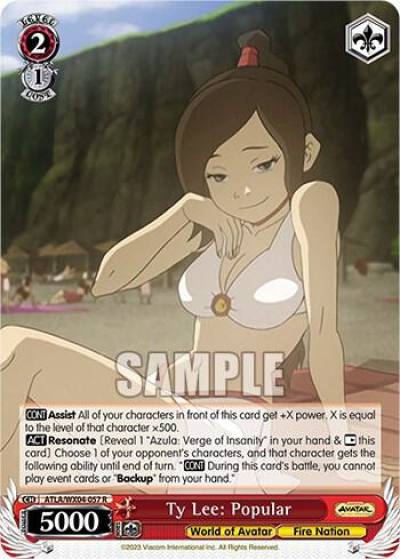 Ty Lee Popular ATLA/WX04-057 R Avatar: The Last Airbender Card