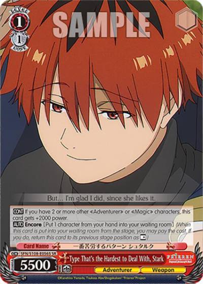Type Thats the Hardest to Deal With Stark SR SFN/S108-E056S SR Frieren: Beyond Journey’s End Card