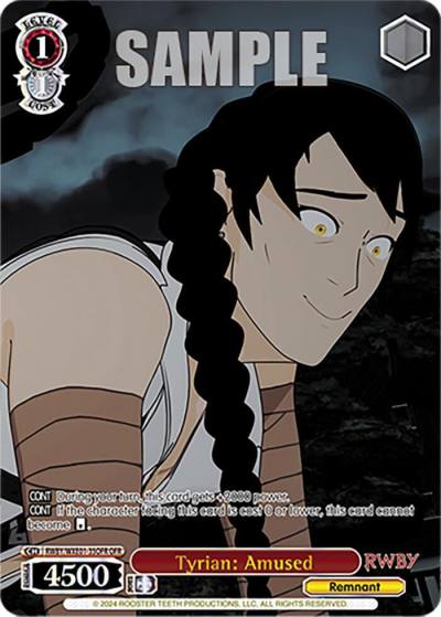Tyrian Amused OFR RWBY/WXE01-35OFR OFR RWBY Premium Booster Card