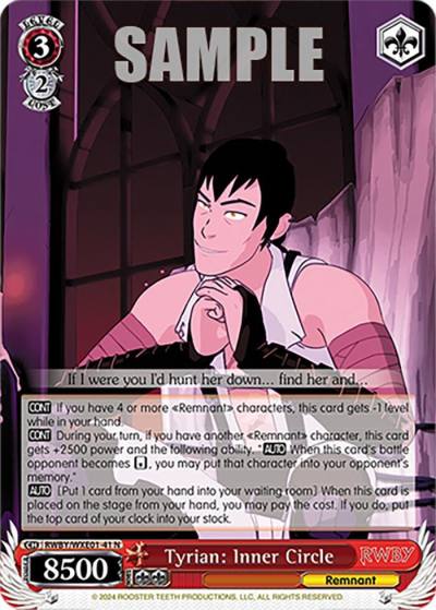 Tyrian Inner Circle RWBY/WXE01-41 N RWBY Premium Booster Card