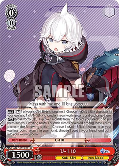 U 110 AZL/S102-E081 U Azur Lane Card