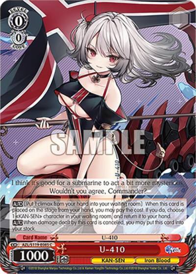 U 410 AZL/S119-E085 C Azur Lane Vol. 2 Card