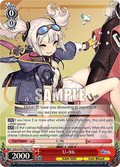 U 96 AZL/S102-TE67 TD Azur Lane Card