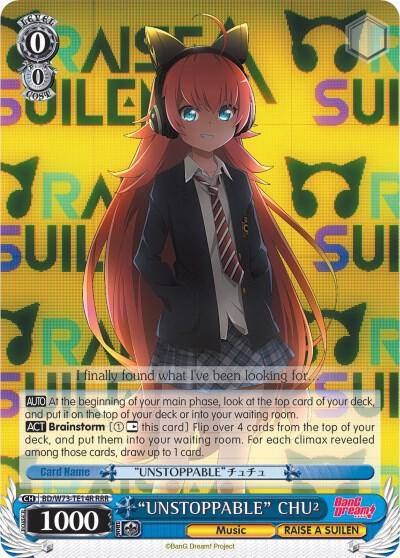 UNSTOPPABLE CHU RRR BD/W73-TE14R RRR BanG Dream! Vol.2 Card