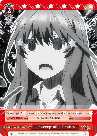 Unacceptable Reality 5HY/W83-TE89 TD The Quintessential Quintuplets Card