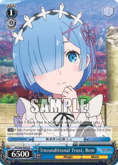 Unconditional Trust Rem RZ/S46-E065 R Re:ZERO Card