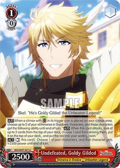 Undefeated Goldy Gilded EIS/SX07-041 The Eminence in Shadow Card