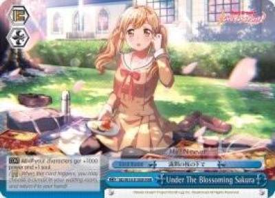 Under The Blossoming Sakura RRR BD/W54-E100R RRR BanG Dream! Girls Band Party! Card