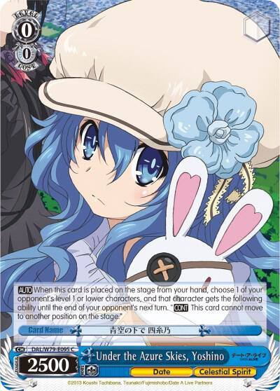 Under the Azure Skies Yoshino DAL/W79-E095 C Date A Live Card