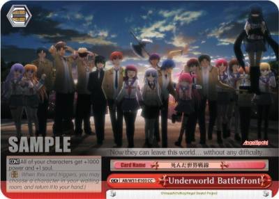 Underworld Battlefront AB/W31-E103 CC Angel Beats! Re:Edit Card