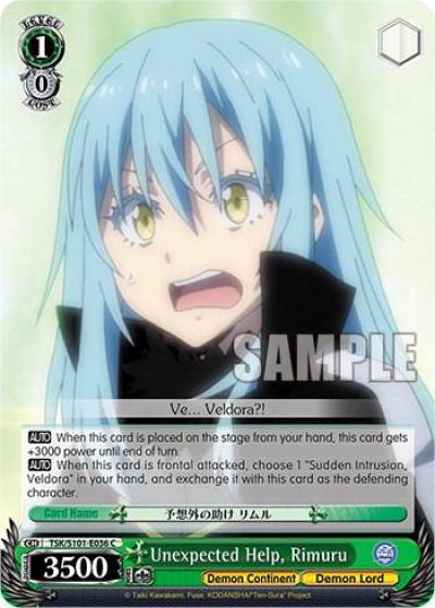 Unexpected Help Rimuru TSK/S101-E036 C That Time I Got Reincarnated as a Slime Vol.3 Card