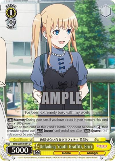 Unfading Youth Graffiti Eriri SHS/W98-E014 U Saekano the Movie: Finale Card