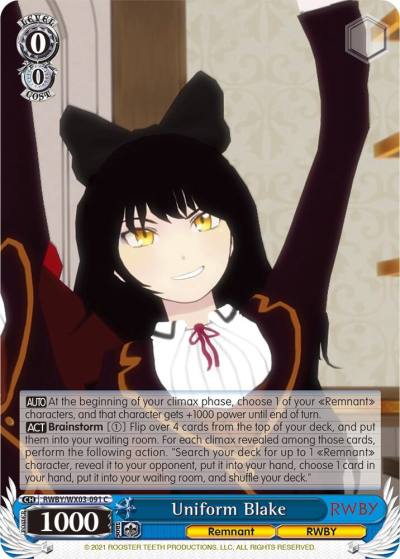 Uniform Blake RWBY/WX03-091 C RWBY Card