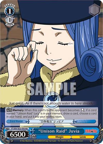 Unison Raid Juvia FT/EN-S02-093 C RE Fairy Tail Chronicle Set Card