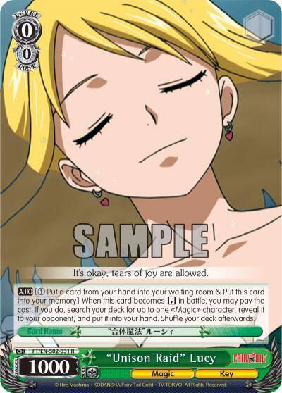 Unison Raid Lucy FT/EN-S02-031 R Fairy Tail ver.E Card