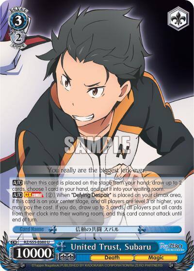 United Trust Subaru RZ/S55-E080 U Re:ZERO Vol.2 Card
