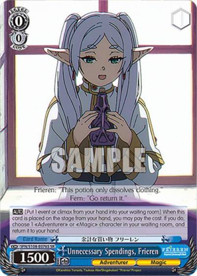 Unnecessary Spendings Frieren SR SFN/S108-E076S SR Frieren: Beyond Journey’s End Card