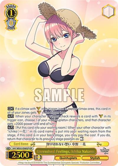Unresolved Feelings Ichika Nakano IGP 5HY/WE43-E06IGP IGP The Quintessential Quintuplets Specials Premium Booster Card