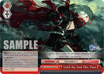 Until the End This Time RRR AZL/S102-E097R RRR Azur Lane Card