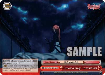 Unwavering Conviction B RKN/S115-E069b CR Rurouni Kenshin Card