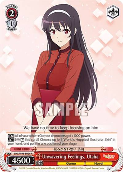 Unwavering Feelings Utaha SHS/W98-E066 R Saekano the Movie: Finale Card