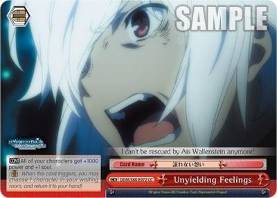 Unyielding Feelings DDM/S88-E072 CC Is it Wrong to Try to Pick Up Girls in a Dungeon? Card
