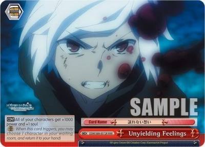Unyielding Feelings RRR DDM/S88-E072R RRR Is it Wrong to Try to Pick Up Girls in a Dungeon? Card