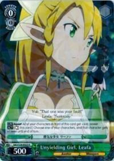 Unyielding Girl Leafa SAO/S26-E023 R Sword Art Online Vol.2 Card