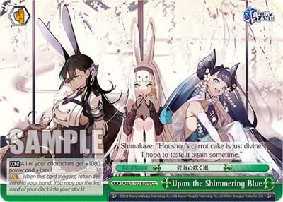 Upon the Shimmering Blue AZL/S102-E070 CC Azur Lane Card