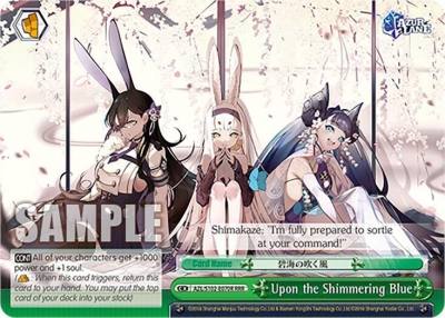 Upon the Shimmering Blue RRR AZL/S102-E070R RRR Azur Lane Card