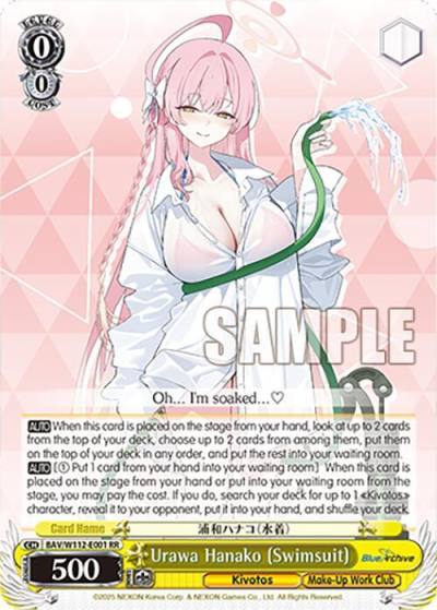 Urawa Hanako Swimsuit BAV/W112-E001 RR Blue Archive Card