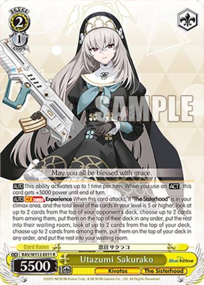 Utazumi Sakurako BAV/W112-E011 R Blue Archive Card