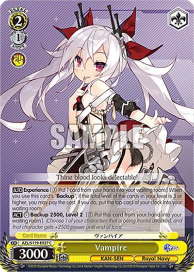 Vampire AZL/S119-E027 C Azur Lane Vol. 2 Card