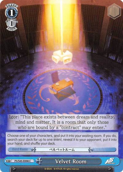 Velvet Room P5/S45-E098 C Persona 5 Card
