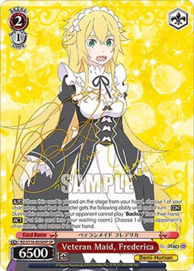 Veteran Maid Frederica SP RZ/S116-E054SP Re:ZERO -Starting Life in Another World- Vol.3 Card
