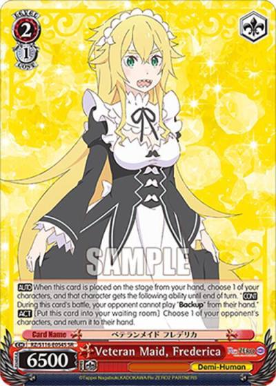 Veteran Maid Frederica SR RZ/S116-E054S Re:ZERO -Starting Life in Another World- Vol.3 Card
