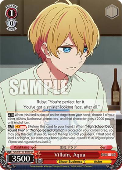 Villain Aqua OSK/S107-E050 U [OSHI NO KO] Card