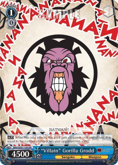 Villain Gorilla Grodd BNJ/SX01-105 PR Batman Ninja Card
